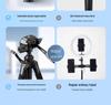 Dual-Position Mobile Phone Holder with Fill Light for Streaming and Photography