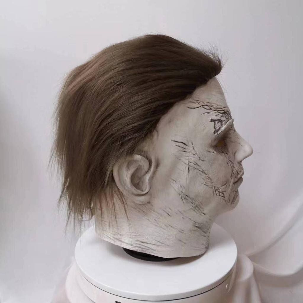 McMeel Mask Headgear Movie "Moonlight Panic" funny latex Majer mask headgear with a pale face