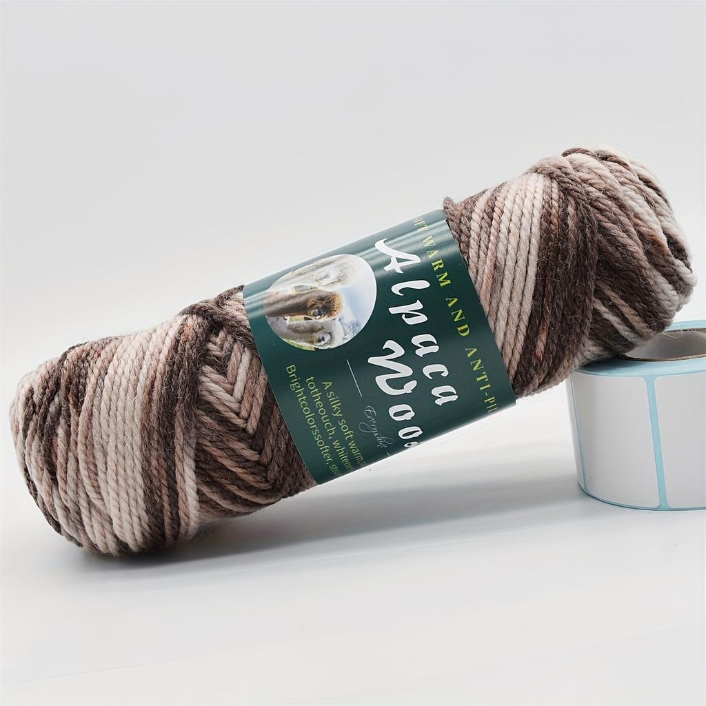 5pcs Soft Alpaca Blend Yarn, 1.1LB Total - Ideal for Sweaters Medium Thickness (2.8mm) | Perfect for Knitting Needles 3.5-4.5mm
