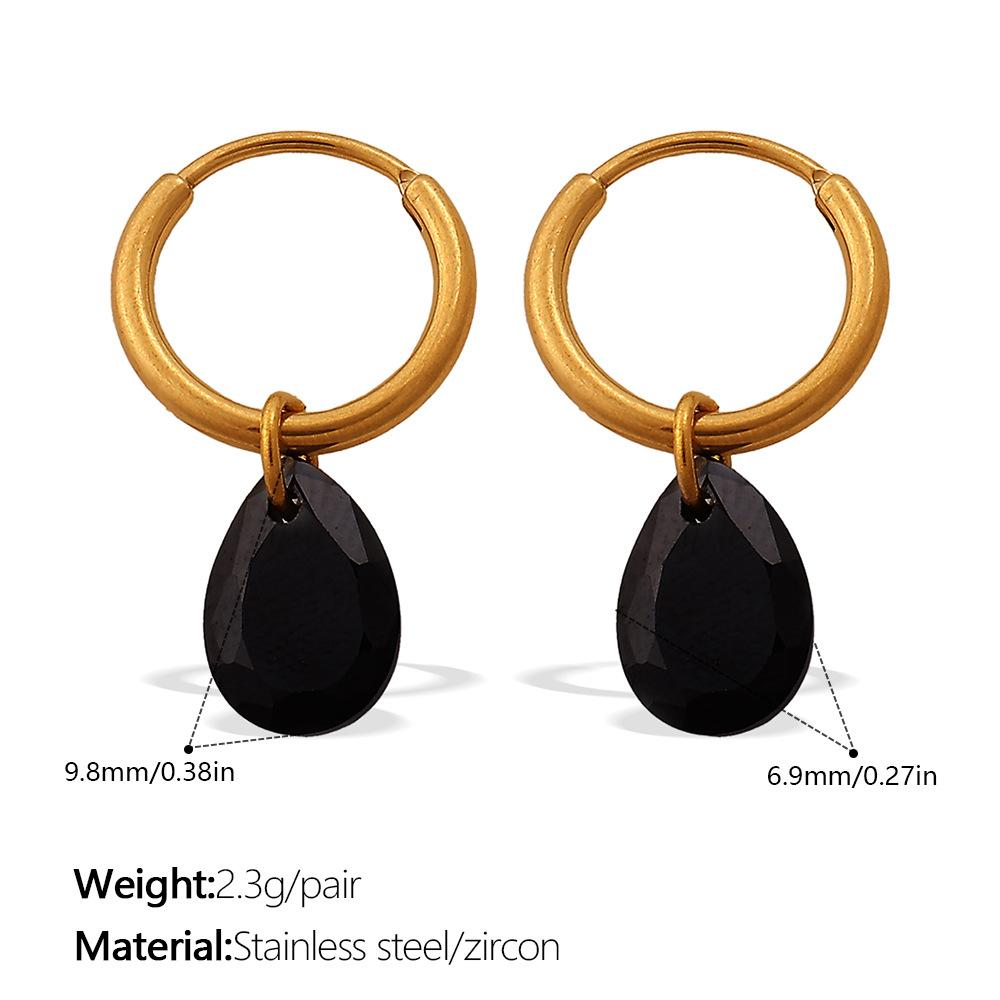 Zirconium setting cute pendant earrings stud earrings personalized earrings