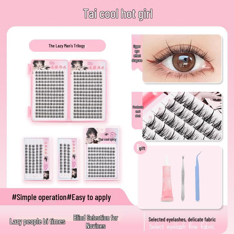 

Книга натуральных накладных ресниц в три шага: 320 Сегментов Одиночного Кластера Подсолнуха Without Glue & Tweezers