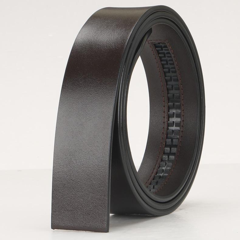 Curea din piele de vacă vintage cu două straturi și două fețe de 3,5 cm - Cataramă automată pentru bărbați, fără strat intermediar