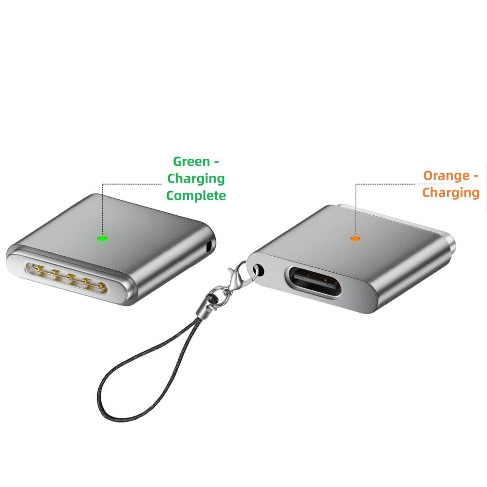 Indicator Light USB Type-C Converter Laptop Connector for MacBook Air/Pro 13 14 15 16 M1/M2/M3/M4