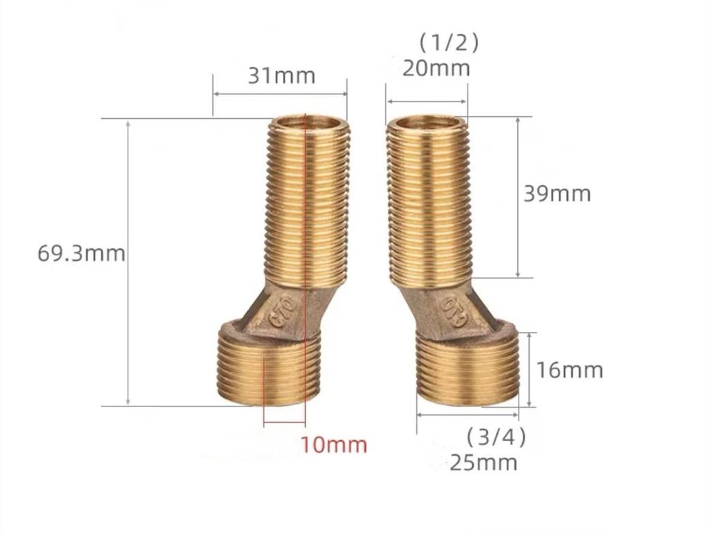 2Pcs Shower Faucet Curved Foot Adjustable Adapter Solid Brass Wall Mounted Replacement Angle Valve Kitchen Bathroom Accessories