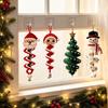 Christmas Crochet Spiral Ornament DIY Kit Handmad Kit Snowman Santa Tree Hanging Pendants Beginner Xmas Home Decor Holiday Gift