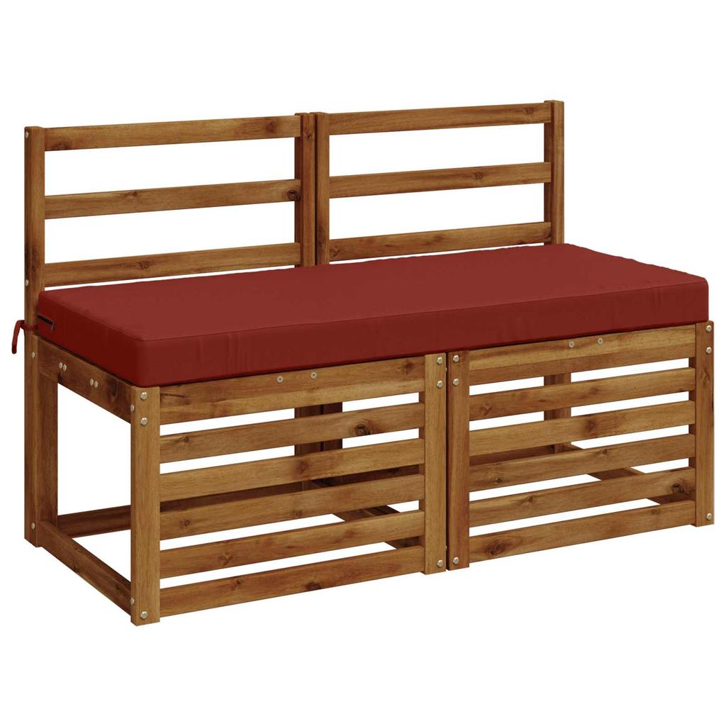 Bench Cushion SOEST 100percent Polyester Red 120 X 50 X 8 Cm