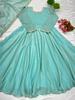 Women Designer Party Wear Gown and Dupatta Set Indian Pakistani Ethnic Kurti Dress