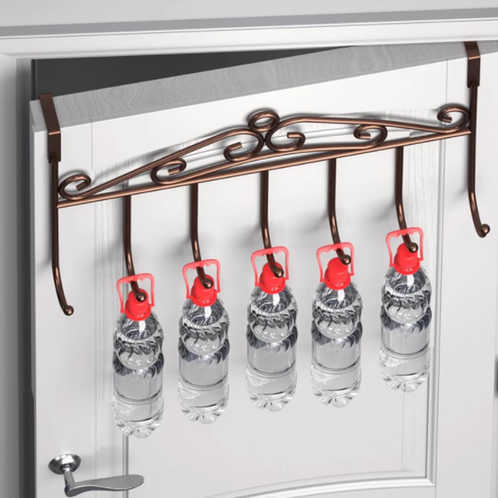 Türhaken Eisen Multifunktional Hohe Tragfähigkeit Einfache Montage Platzsparend Über die Tür Haken zum Aufhängen von Kleidung