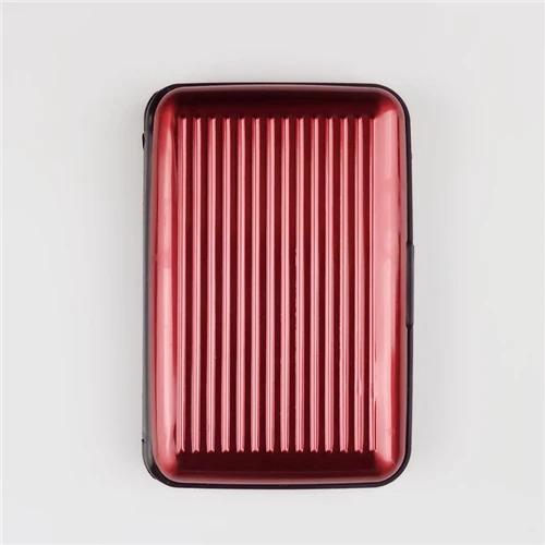 1Pc Men Aluminum Bank Card Holder Blocking Hard Case Wallet Solid Credit Card Anti-RFID Scanning Protect Card Holder