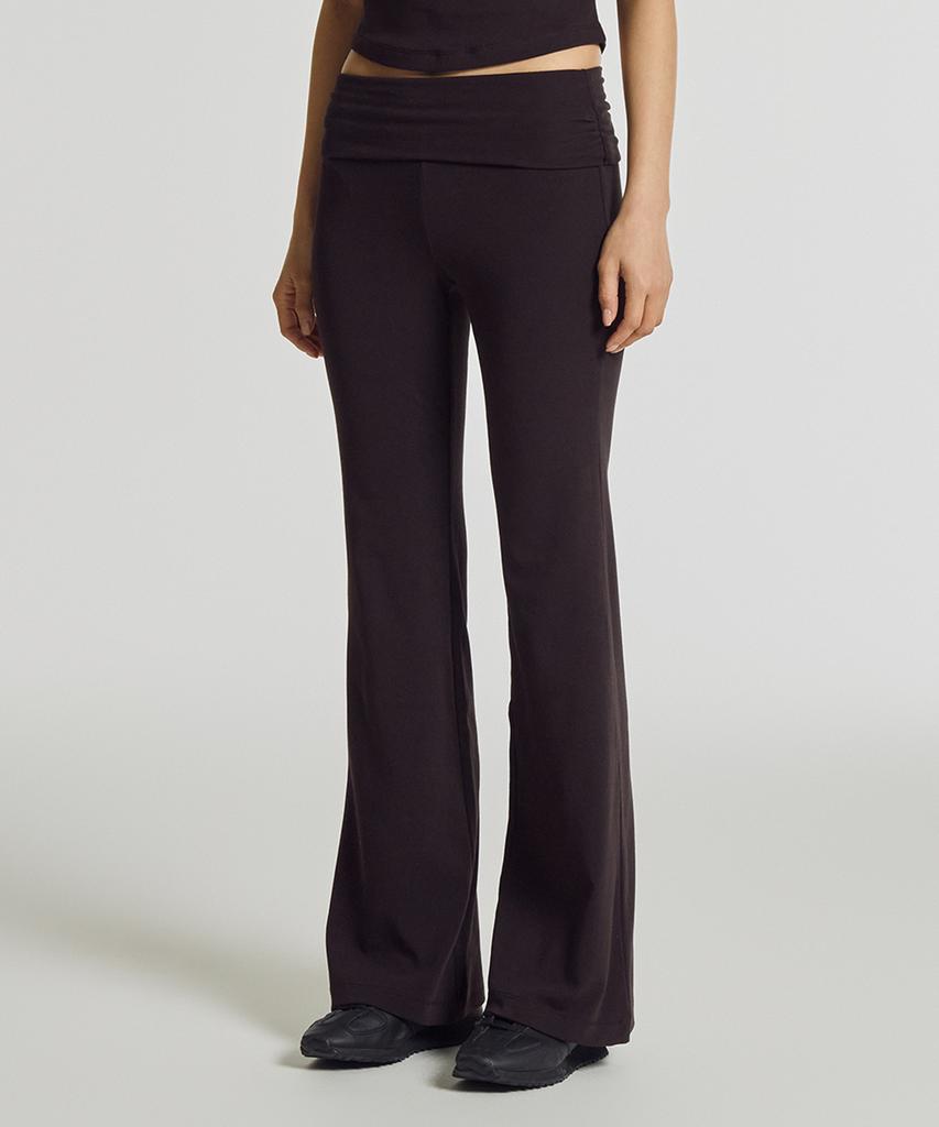 Nyuballanseu Nbmlg2W472 / Women Fitted Folded Flare Pants (Brown)
