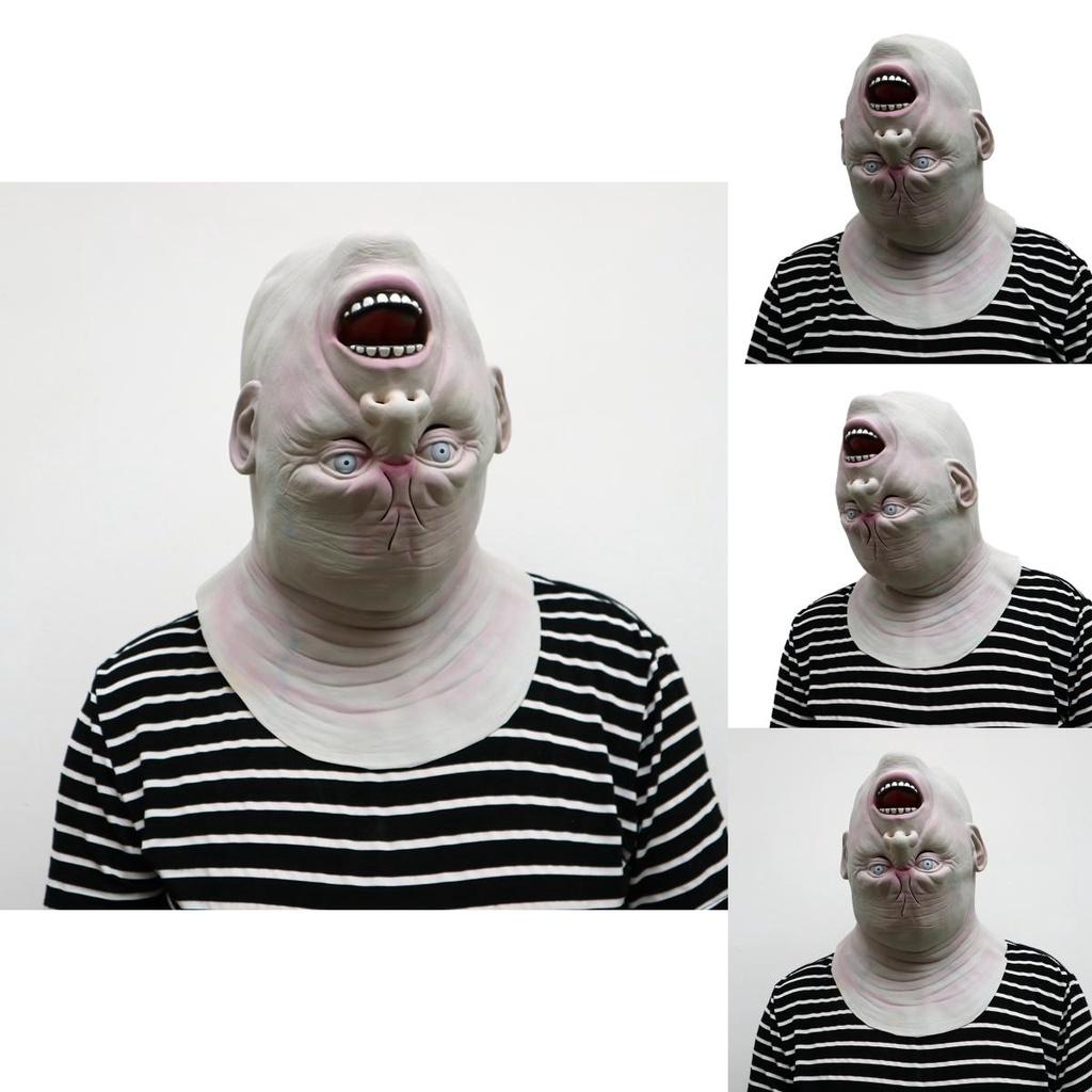 Terrifying Upside Down Full Head Mask For Halloween Parties And Cosplay Events