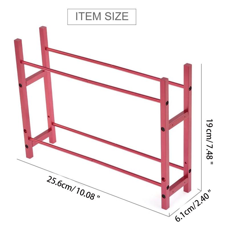 10x7.48x2.4in Aluminum Alloy Metal Wheel Rack Kit Model Car Rack for Car Toy Collectors for SCX10 TRX4