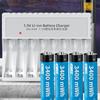 High Efficiency Quick Charging Hubs for AA 3A Batteries Charging Adapters with Individual Slots Charging Station