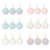 3Pcs Macaron Color Foam Sphere Pendant Christmas Tree Accessories Suitable For Family Or Retail Space Decoration