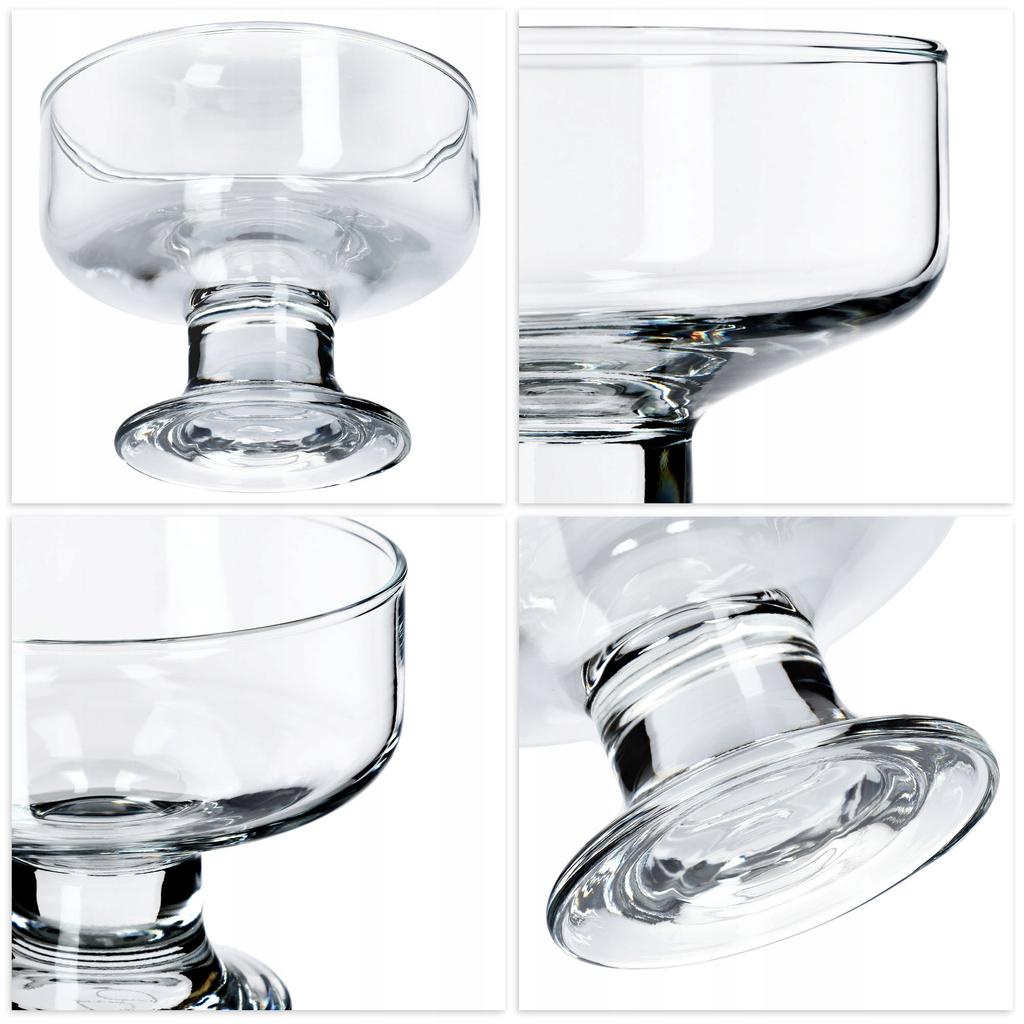 KADAX Pucharki Na Lody Desery Czarki Szklane 6szt Do Deserów Lodów Komplet