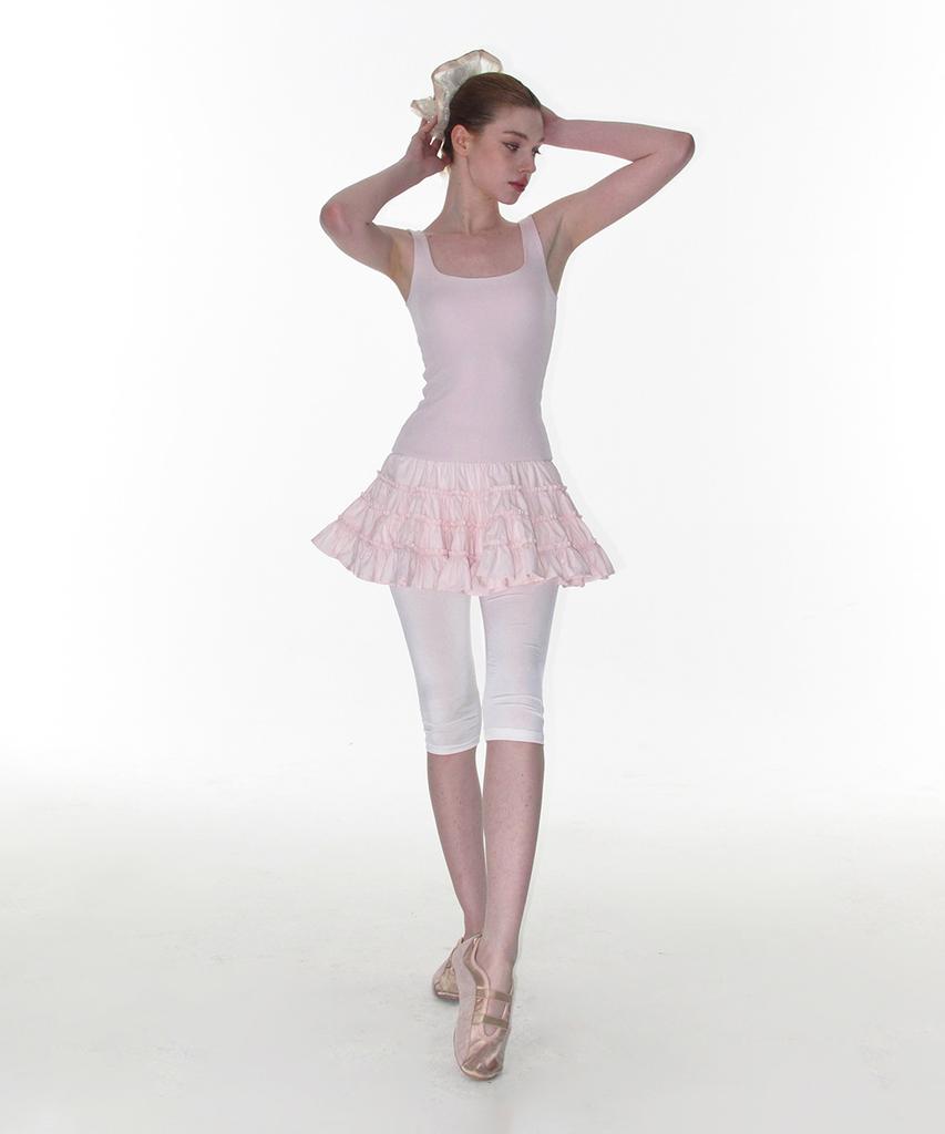Crank Frill Tiered Dress_Pink