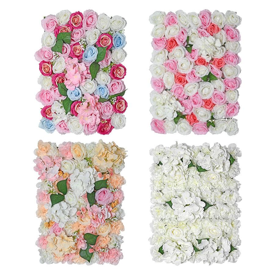 Simulation Rose Wall, Wedding Decoration Background Wall, Shopping Mall Window Decoration Simulation Flower Wall, Green Plant Grass Wall