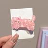 Acrylic Puppy Shape Hair Clips Cartoon Non-Slip Fringe Clips for Daily Home Office Outdoor