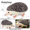 Oenux Simulation Wild Jungle Forest Animals Hedgehog Model Action Figures Cake Topper Party Favor Cute Education Kid Toy Gift