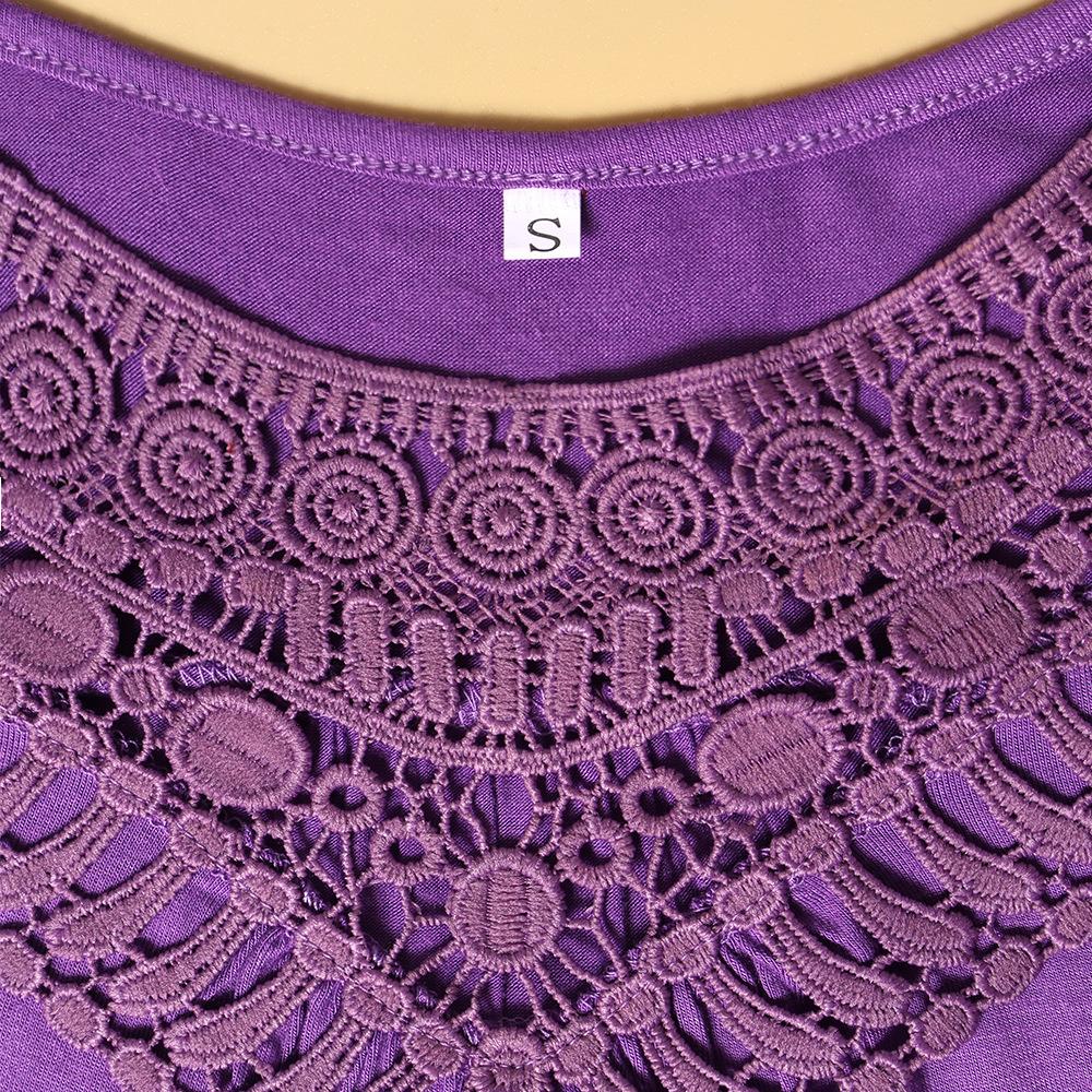 GMXIA Dámská móda Neformální jednobarevná trička a topy s krátkým rukávem a výstřihem