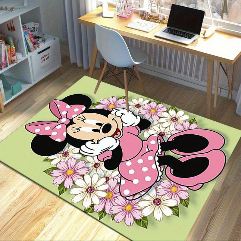 1pc. Cute Minnie Mouse Floral Rug - Home Decor Carpet, Office Mat, Outdoor Rug Giftz041109