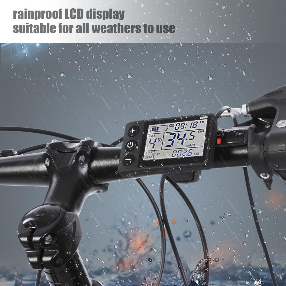 Waterproof LCD Display Panel Electric Bicycle E Bike Scooter Brushless Controller Kit(450W24V )