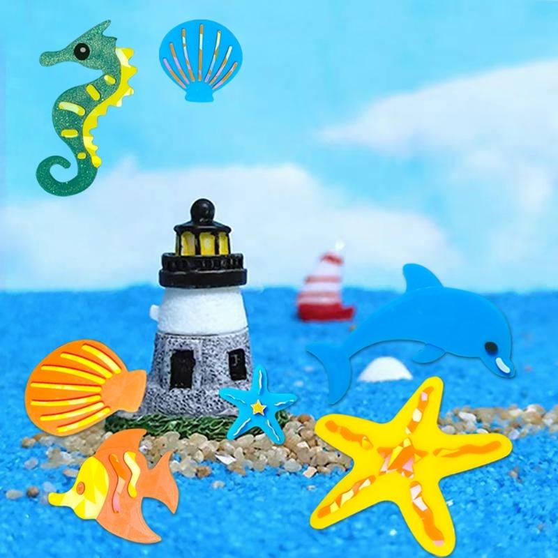 Einzigartige und lustige Silikonbackform Ozean-Thema Flexible Silikonform für hausgemachte Bastelarbeiten und Kuchenverzierungen