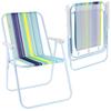 Folding Camping Chair with Backrest for Camping, Garden, Beach, Strong