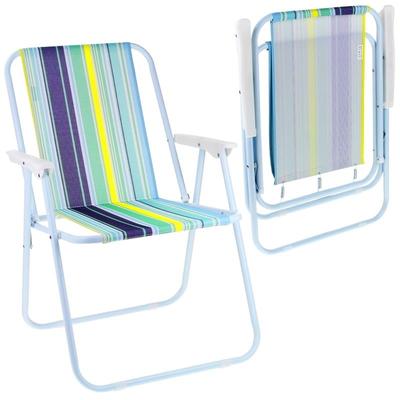 Folding Camping Chair with Backrest for Camping, Garden, Beach, Strong