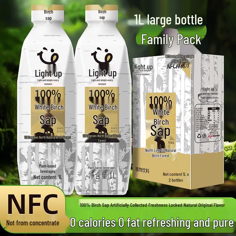 LIGHT UPPER 100% Birch Sap Plant Drink