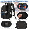 Heavy Duty Tool Backpack Wide Top Opening Multiple Exterior Pockets for Wrenches Screwdrivers Easy Access Organization