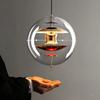 Modern Nordic Globe Ball LED Planet Pendant Light Danish Acrylic Hanging Lamp Living Room Dining Home Decor Suspension Lustre