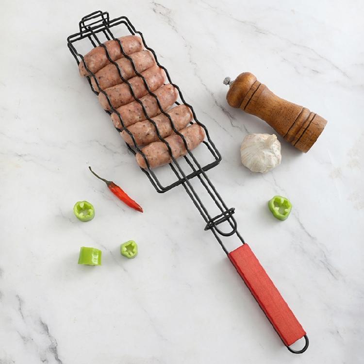 Camping Barbecue Grill Clamp Cookware Accessory Features Heatproof Handle And Efficient Heat Distribution Technology