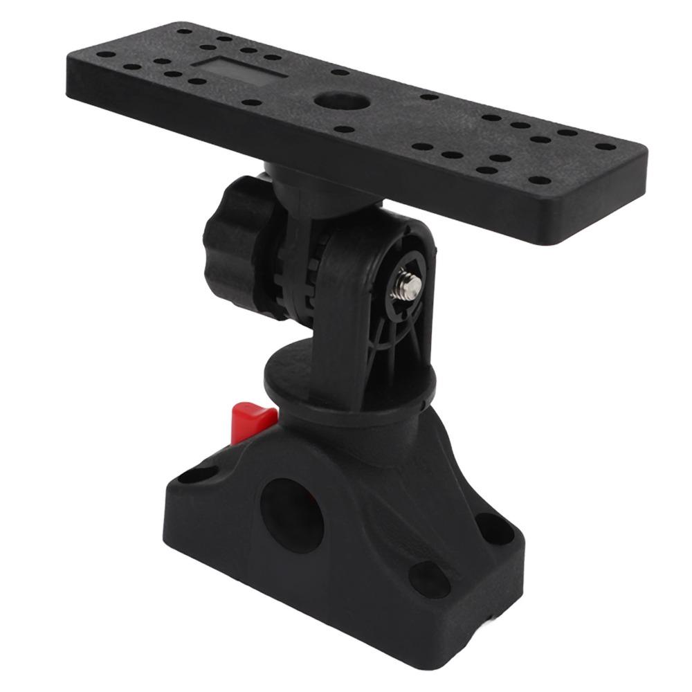360 Degree Rotating Fish Finder Mount Removable Base Black Color Marine Electronic Mount Boat Electronics Mount Boat Use
