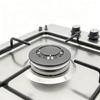 Cooktop Burners Head Set with Divider and Base Efficient Combustion Metal Construction Stable Design for Home Kitchens