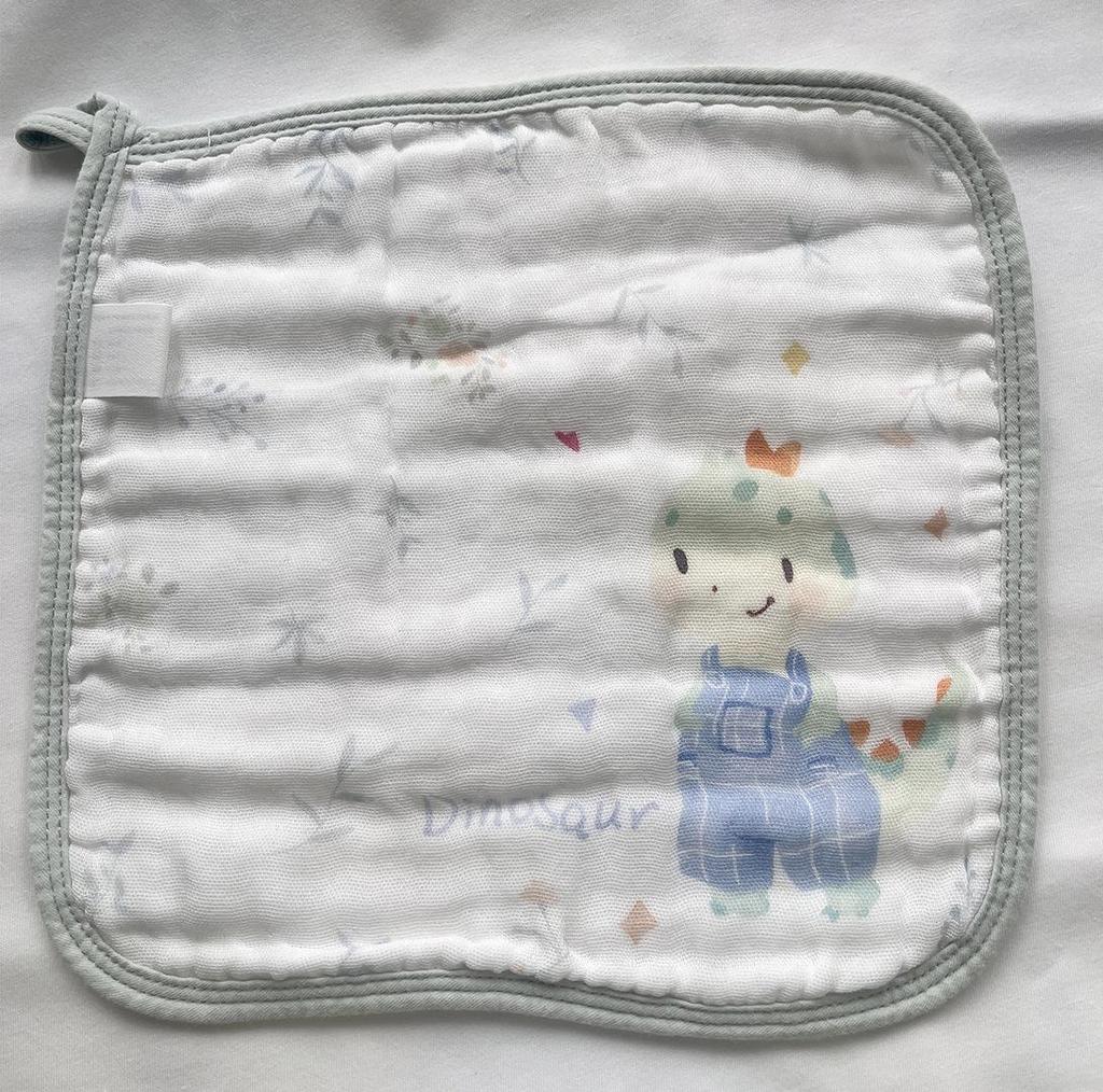 Soft Cotton Baby Face Washcloth & Hanging Bib