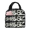 Band Gorillaz Insulated Lunch Bag for Women Office Cooler Thermal Food Box Tote Leakproof Lunch Boxes Container