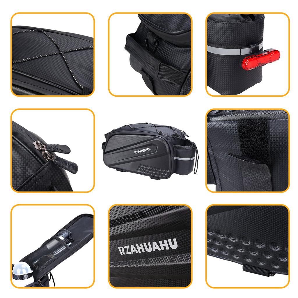 Bicycle Bag Bike Trunk Bag Laggage Tool Tail Rear Waterproof Rainproof Pannier Backseat Cycling MTB Bike