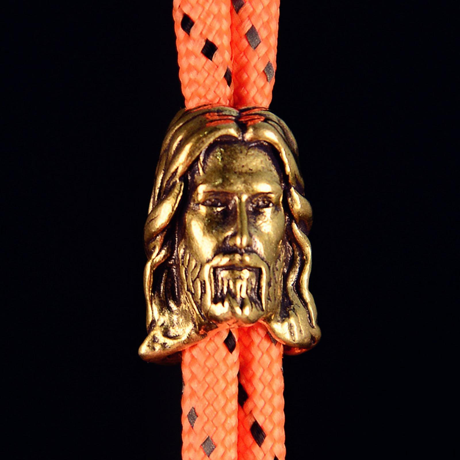 

Компактный темлячный шарик с медной подвеской, латунный паракорд для брелка и фонарика золотой