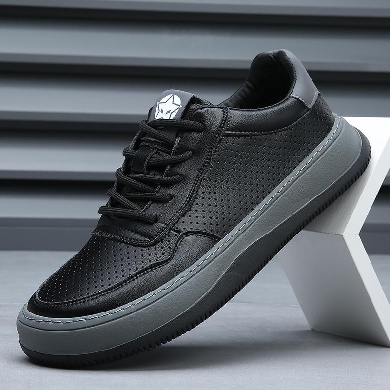 FashionBreathable Men's Casual Sneakers Soft Fashion Lace-up Shoes Comfort Sports Vulcanized Shoes All-match Male Skateboard Footwear
