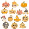 Yori 5Pcs Halloween Pumpkin Lantern Little Ghost Funny Cartoon Cute Pendant DIY Stainless Steel Accessories Jewelry Pendant