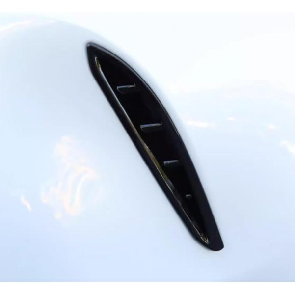 Car Accessories Fit for Toyota VENZA 2021 2022 2023 2024 Front Fog Light Bezel Frame Cover Trim (Glossy Black) 2PCS ABS