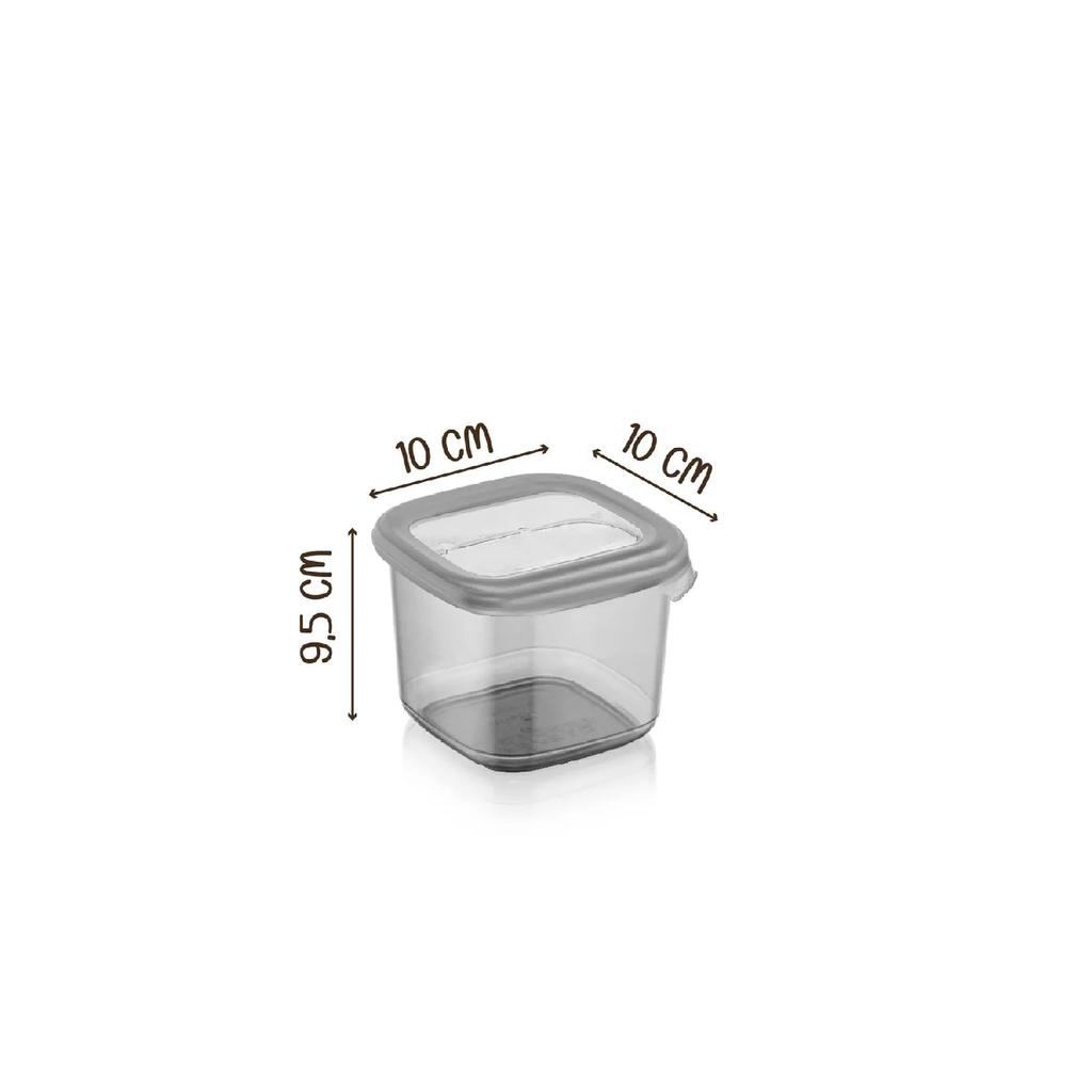 Boly Square Storage Container Set Of 6 Labeled 550ml