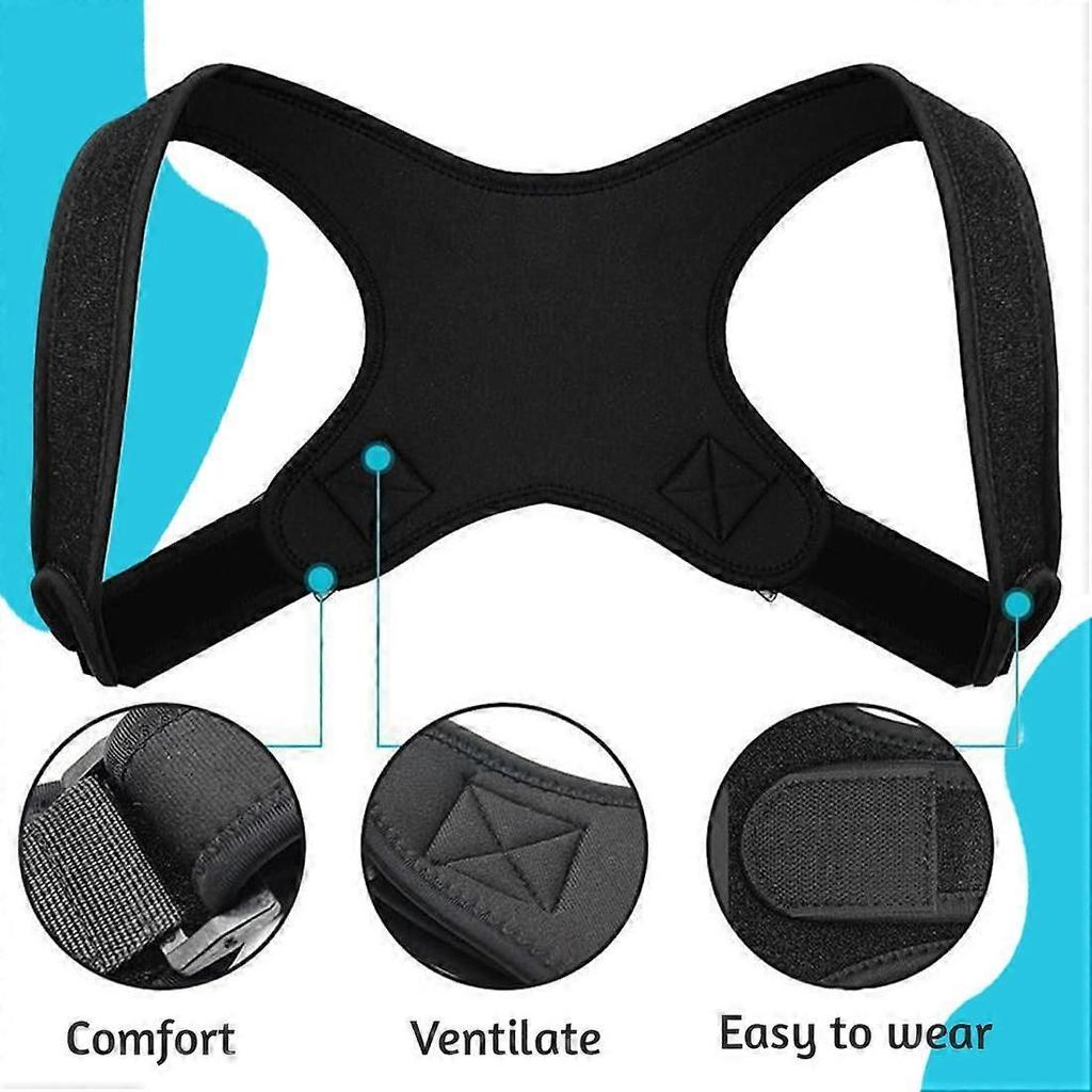 Back Straightener Posture Corrector Adjustable Strap for Men and Women, Comfortable Back Support Belt and Stabilizer