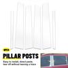For 2002-2013 Infiniti G35 G37 Sedan Chrome Color Pillar Post Trim Covers 6pcs N