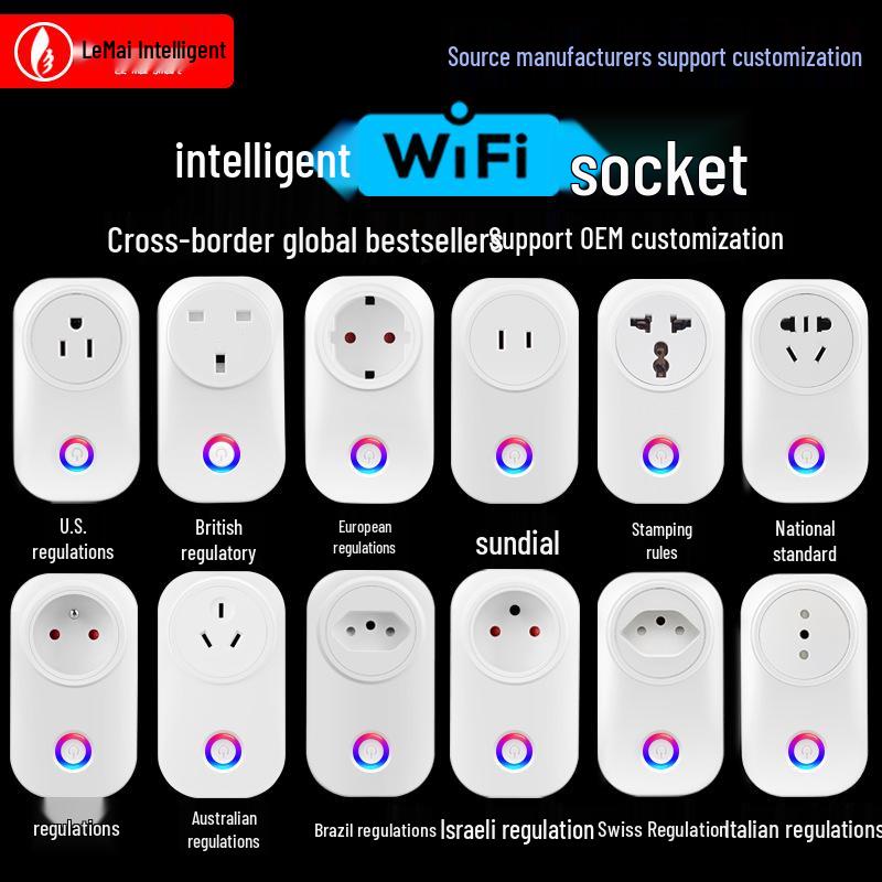 Alexa-Compatible Smart WiFi Socket with Timing Support for Various Regions