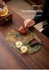 Xiangyunsha Zen-Style Waterproof Double-Sided Tea Mat, High-End Thickened Tablecloth for Dry Brew and Long Tea Tables