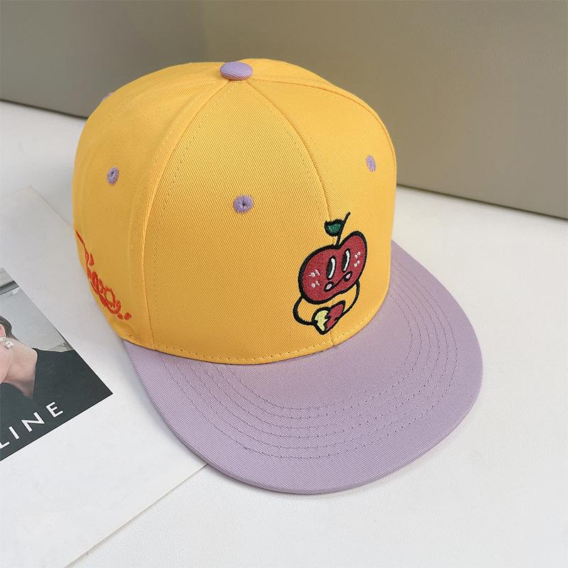 Sommar solskydd utomhus mångsidig färgmatchning tecknad platt brätte keps dam