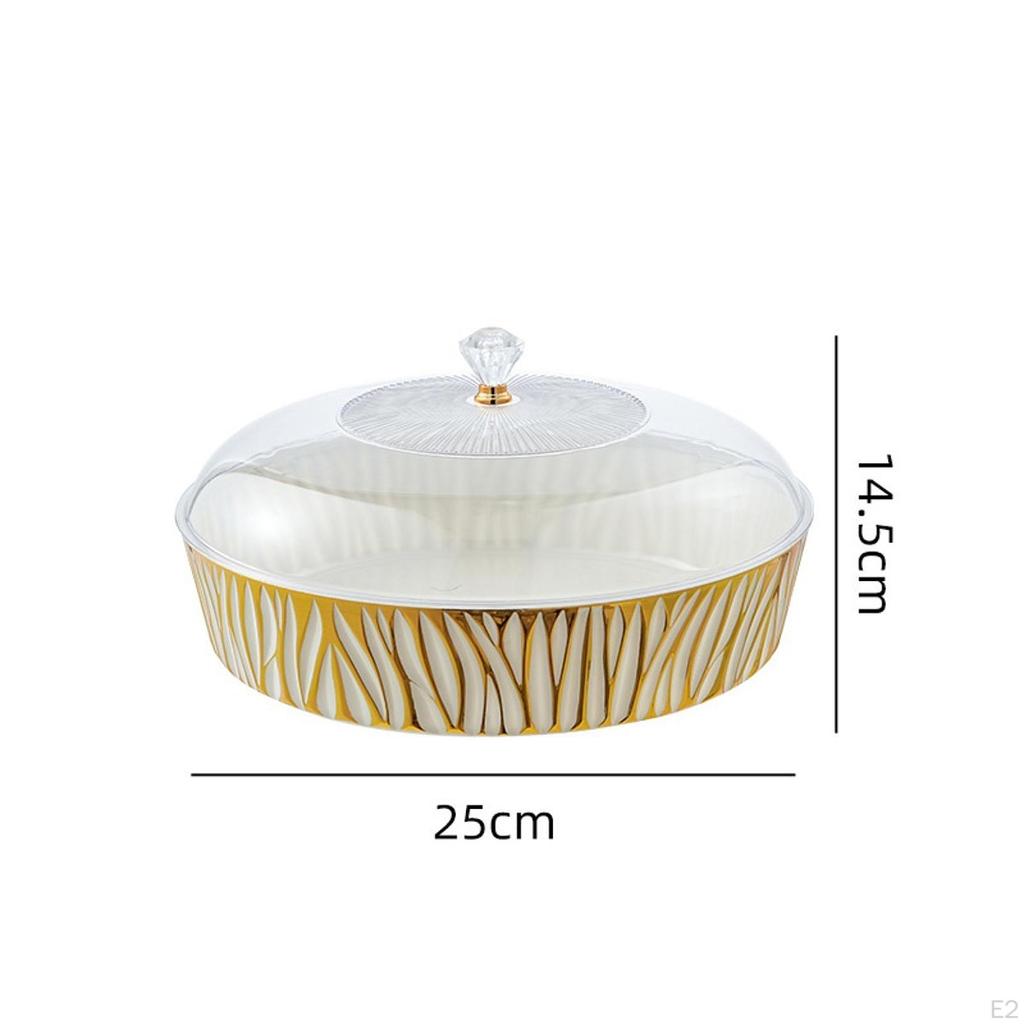 Servírovací tác Talíř na dort Stojan na nádobí Dekorativní displej s víkem Podnos na svačinu na jídlo Sušenky Pečivo