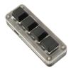 Programmable Keypad USB 4 Keys Mini Portable Mechanical Keyboard HID DIY Programmable Keyboard RGB OSU Gaming Keypad